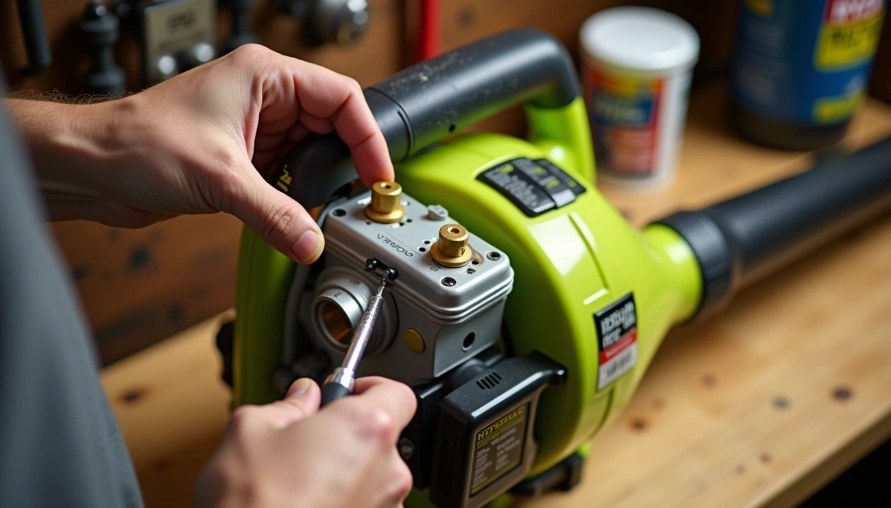 How to Adjust Carburetor on Ryobi Leaf Blower