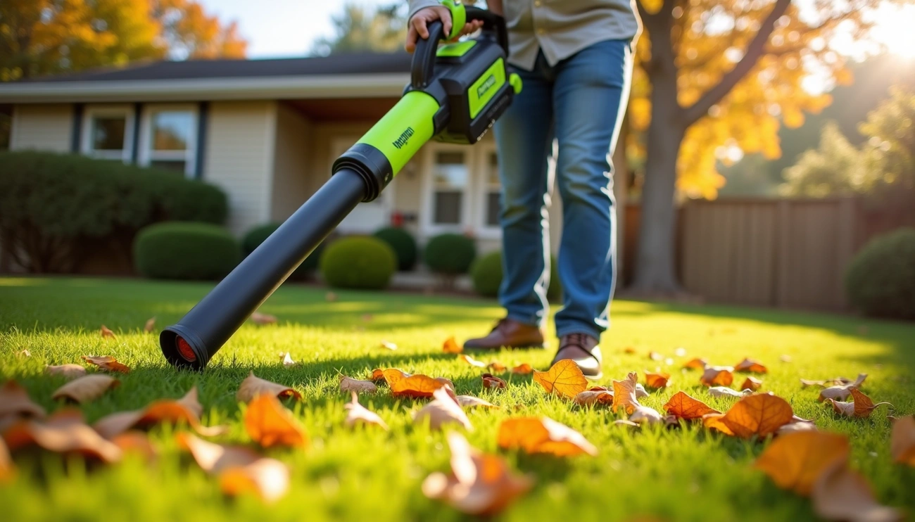 Can a Battery Leaf Blower Move Leaves On Grass